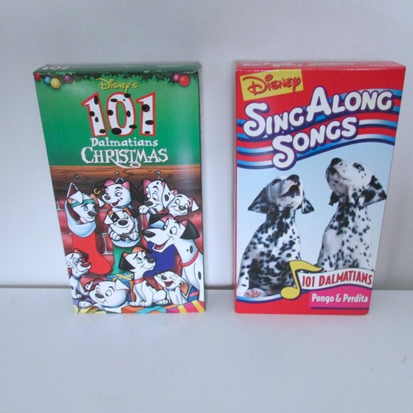 VHS Tapes - 101 Dalmatians Christmas & Dalmatians Sing Along - Picture 1 of 7